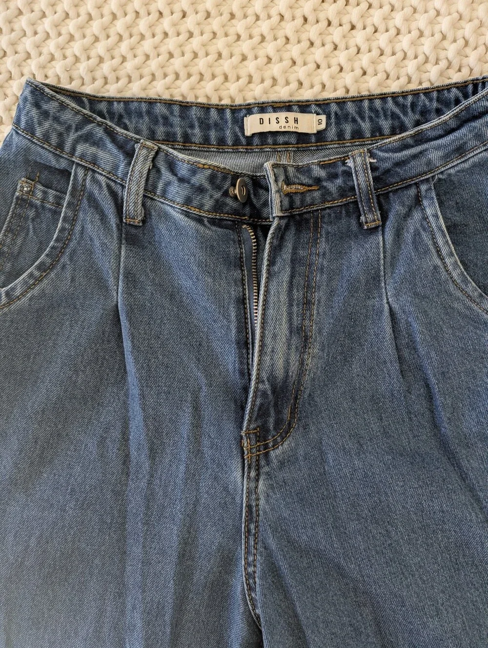 Dissh Wide-Leg Dark Blue Jeans - Picture 3 of 3